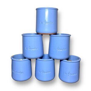 La Fermière yogurt earthenware pots - set of 6
